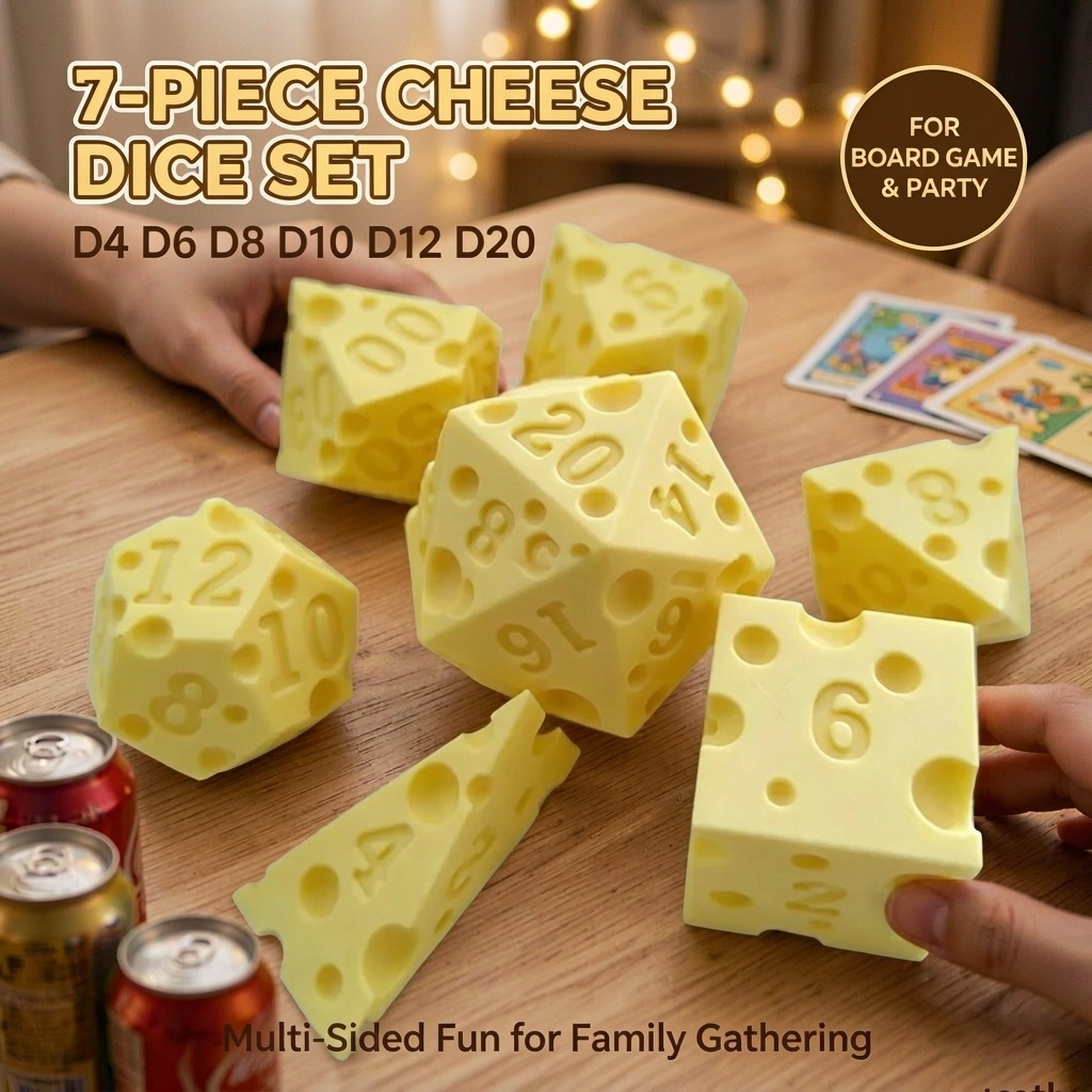 Board Game Live - Conjunto De Dados De Queijo Irregulares